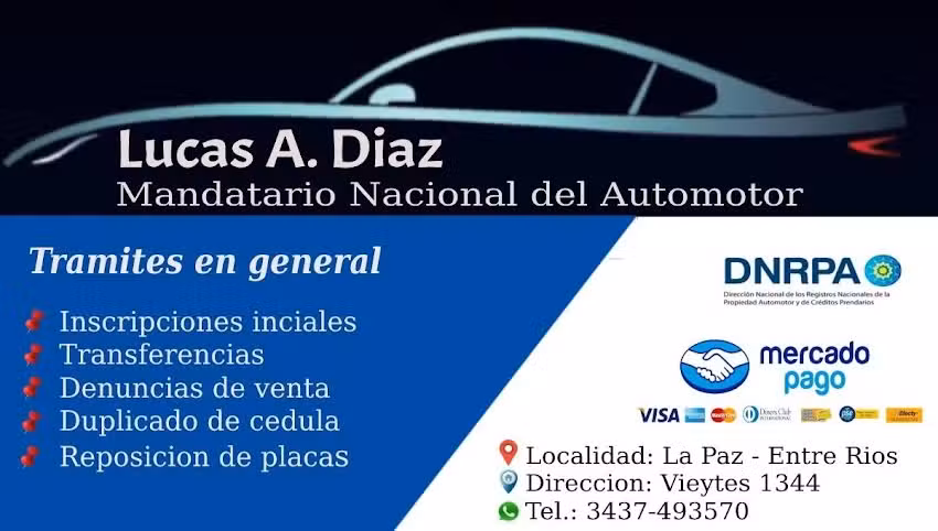 Mandatario Nacional del Automotor &ndash; Diaz Lucas Ariel